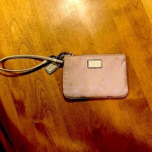 Lavender Coach Wristlet